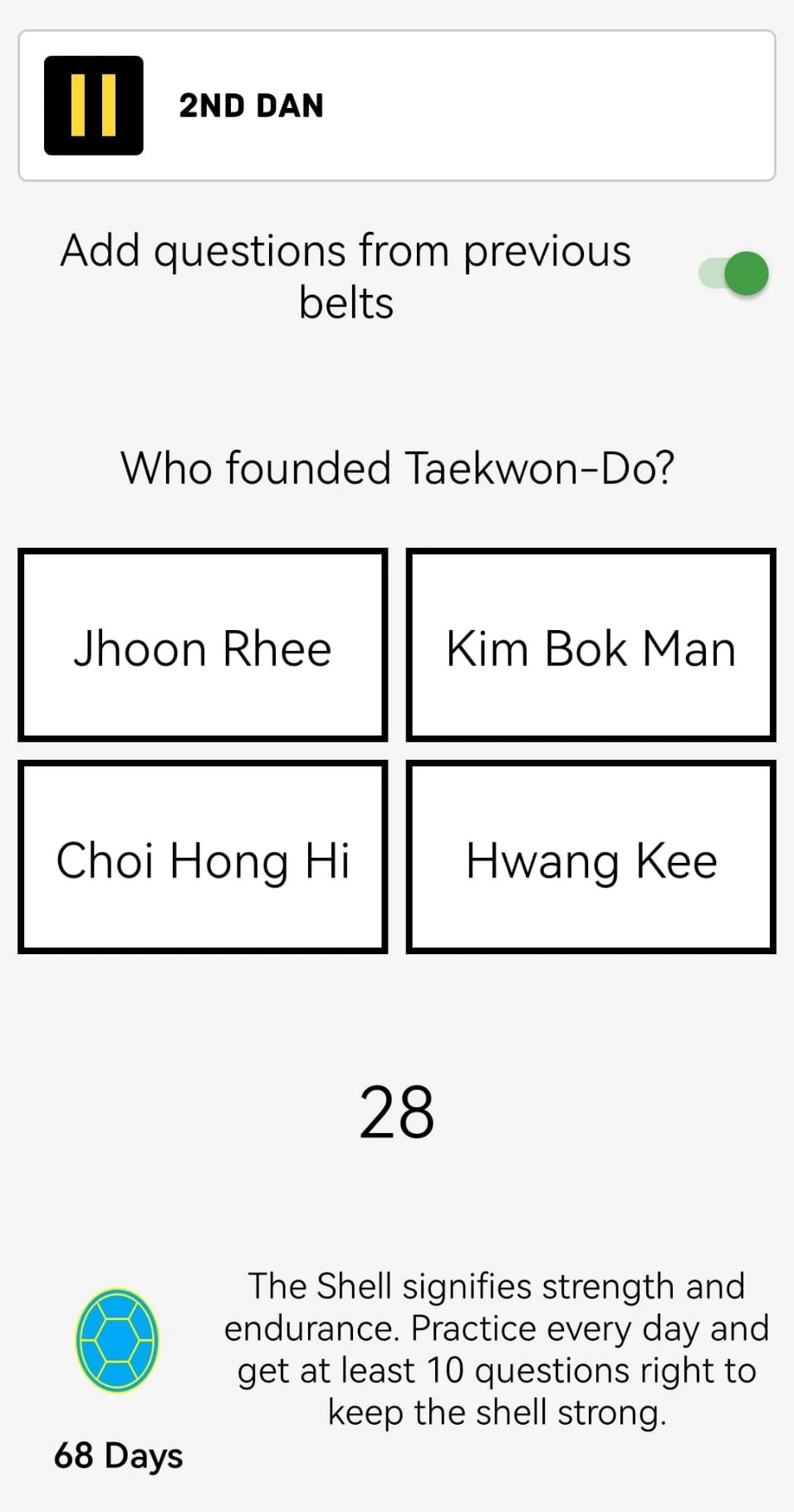 TKD Study Quiz